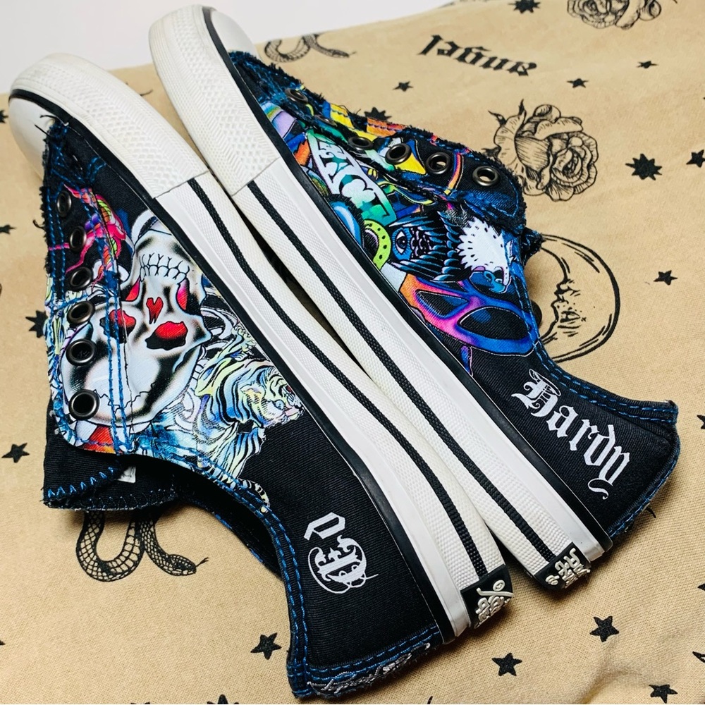 Ed Hardy Skull Shoes Womens 8